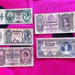 10-20-50-100-500 Pengő bankjegyek fotó