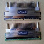 OCZ Flex XLC PC2 9200 1150MHz DDR2 vízhűtéses hipergyors RAM pár 2x 1GB szumma 2GB tesztelt fotó