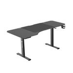 Techsend EL1675 Állítható magasságú gamer asztal - Fekete (EL1675) fotó
