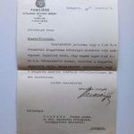 V0010 Fonciere levél 1937 Hunyady Ferenc m.kir. kincstári főtanácsos orsz képviselő úrnak címezve fotó