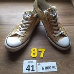 (87.) Converse arany alacsony szárú tornacipő 41-es. Használt! fotó