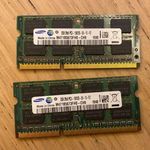 Raktárkisöprés! 2x2GB Samsung 2GB 2Rx8 PC3-10600S-09-10-F2 DDR3 notebook RAM memória akár 1Ft fotó