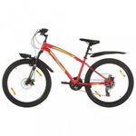 21 sebességes piros mountain bike 26 hüvelykes kerékkel 42 cm fotó
