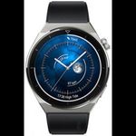 Huawei Watch GT 3 Pro Titanium okosóra, Titánium óratok, fekete fluoroelasztomer szíj (55028468) ... fotó