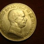 Olasz hatalmas ezüst 5 lira 1914 RRR! de nem eredeti /ezüstből van/ 37 mm 25 gramm 0.835 /leírás/ fotó