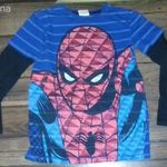 duplaujjas Pókemberes felső, Spiderman felső, Marvel, 134-140 fotó
