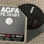 AGFA PE39 HIFI 18cm 540m magnószalag magnetofon szalag orsós fotó