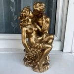 Nimfa és Faun bronz szobor fotó