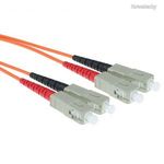 ACT LSZH Multimode 50/125 OM2 fiber cable duplex with SC connectors 0, 5m Orange RL3500 fotó