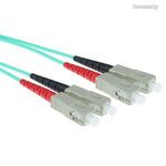 ACT LSZH Multimode 50/125 OM3 fiber cable duplex with SC connectors 0, 5m Blue RL3600 fotó