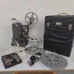 Antik film vetítő gép mozi projektor eredeti sérült elázott dobozában 626 7311 fotó