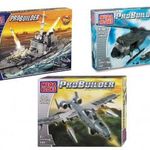 3db Megabloks Military Készlet - Katonai repülő, helikopter, és hadihajó + vegyes ömlesztett LEGO fotó