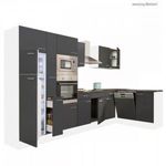 Yorki 370 sarok konyhabútor felülfagyasztós hűtős kivitelben fotó