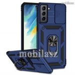 SAMSUNG Galaxy S21 FE, OTT! CAMSHIELD ARMOR mobiltok, Anti-shock, Kameravédelem, Kék fotó