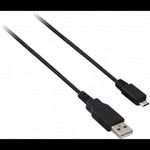 V7 + USB - micro USB kábel 1m - Fekete (V7E2USB2AMCB-01M) fotó