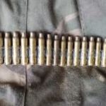 Hatástalanított M249 hüvelyek hevederben! fotó