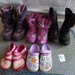 10 pár használt lány cipő, csizma csomag 25-26-27 méretek jelképes áron vihető fotó