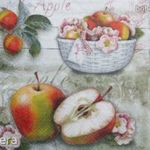 Gyümölcs, alma 5., dekor szalvéta fotó