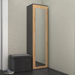 Riano Mix Duo tükrös szekrény, 50x180x35 cm, antracit-tölgy fotó