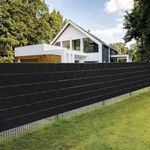 Belátásgátló kerítésszalag, 9cmx35m 450g/m2 fekete fotó