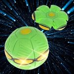 UFO disc ball - frizbi labda, Led világítással - zöld fotó