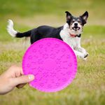 Kutya frizbi - repíthető kutyajáték - frisbee / pink fotó