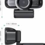 AUKEY PC-LM3 webkamera 2 MP 1920 x 1080 pixel USB 2.0 Fekete fotó