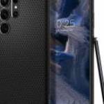 Spigen Liquid Air Samsung Galaxy S23 Ultra Fekete Tok fotó