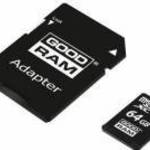 GOODRAM M1AA-0640R12 64GB microSD CL10 UHS-I memóriakártya + adapter fotó