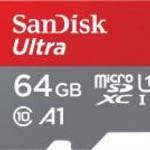 SanDisk Ultra SDSQUA4-064G-GN6MA 64GB MicroSDXC A1 Class 10 UHS-I memóriakártya adapterrel fotó
