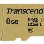 Transcend 8GB microSDHC Class 10 UHS-I U1 memóriakártya + adapter fotó