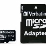 Verbatim 32GB Class10 microSDHC memóriakártya + adapter - VERBATIM fotó