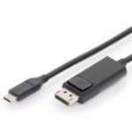 Digitus AK-300333-020-S video átalakító kábel 2 M USB C-típus DisplayPort Fekete - Assmann fotó