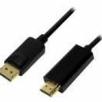 LOGILINK CV0127 LOGILINK - DisplayPort cable, DP 1.2 to HDMI 1.4, black, 2m fotó