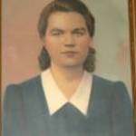 Antik képkeret női portré festménnyel 56x38cm fotó