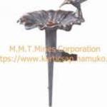 Öntöző és Szórófej - Réz Antikolt VIRÁG alakú Leszúrható Öntöző és Szórófej Kolibri madárral- fotó