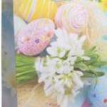Húsvéti ajándéktáska 23x18cm, közepes, hóvirág és tojások - Egyéb fotó