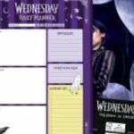 Wednesday jegyzettömb, tervező tömb (teendők, bevásárló lista), A/5 - WEDNESDAY fotó