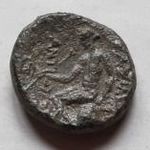 I. Antiochos Szeleukida birodalom Kr.e.: 280-261 Antiochos és ülő Apollo 3, 98g 14-15mm monogram balr fotó