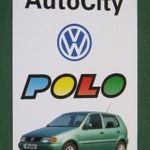 Kártyanaptár, Volkswagen Polo autó, Pécs, Autócity, 1997, , F, fotó
