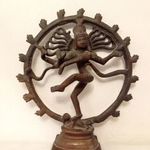 antik buddha buddhista táncoló Síva patinás bronz szobor 4382 fotó