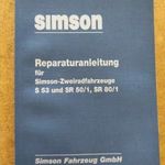 Simson S 53, SR 50/1 és SR 80/1 javítási könyv fotó