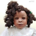Marion E. Blair színes bőrű porcelán baba fotó