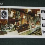 Kártyanaptár, Eger élelmiszer vállalat, Csemege ABC áruház részlet, 1976 , L, fotó