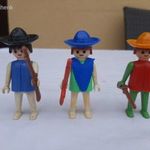 3db Schenk Mexikói western figura ritka kék poncsó + kiegészítők (Schenk figura kiegészítők) fotó