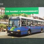 Kártyanaptár, BKV, buszmegálló, IKARUS 415 autóbusz, 1994 , Zs, fotó