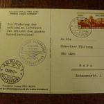 Svájc 1943 Repülő képeslap emlékpecséttel, bélyeg ár 13 euro, de így sokkal többet ér fotó
