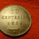 San Marino nagy bronz 10 centesimi 1894 fotó