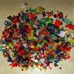 LEGO vegyes, színes átlátszó csomag egyben (470g) fotó