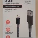 iPhone, iPad, iPod új, bontatlan Charging Cable nonda ZUS Super Duty Cable Carbon Fiber Edition fotó